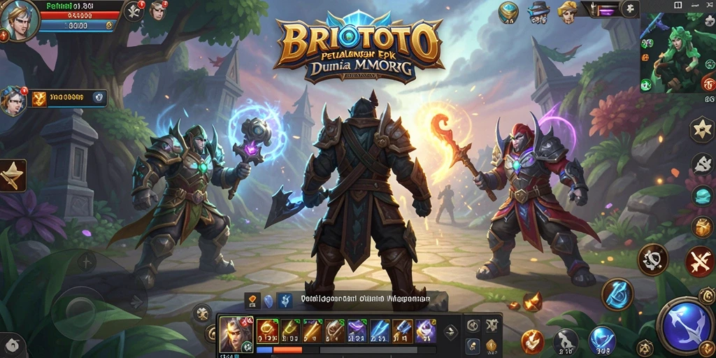 Tampilan gameplay BRIOTOTO dengan aksi seru di dunia MMORPG.
