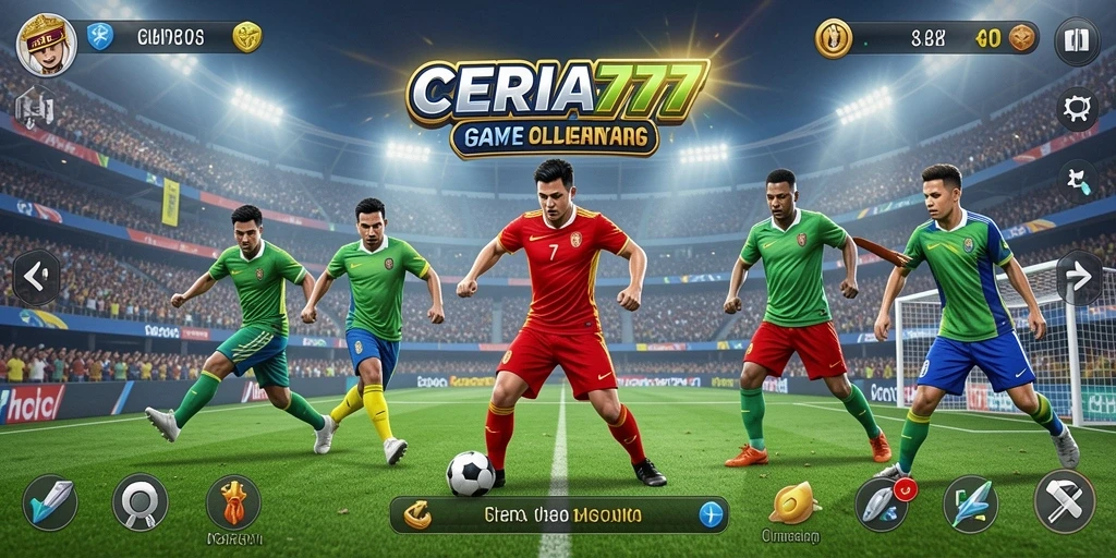 Screenshot permainan CERIA777 dengan aksi olahraga yang mengasyikkan.