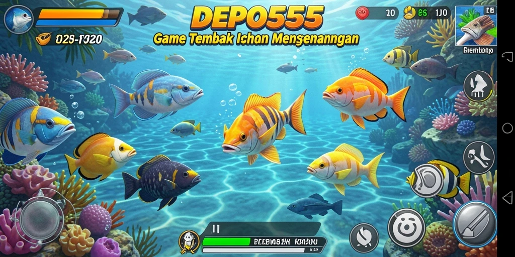 Gameplay seru Tembak Ikan di DEPO555 dengan grafis menakjubkan.