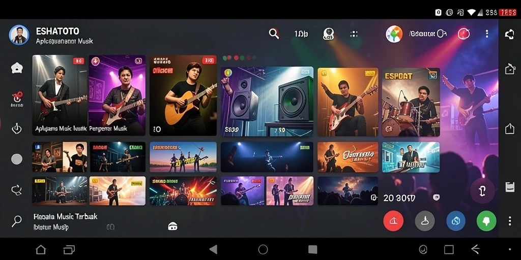 Tangkapan layar ESHATOTO yang menampilkan gameplay musik yang seru.