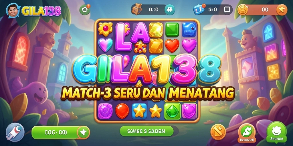 Tampilan gameplay GILA138 yang penuh warna dan menantang.