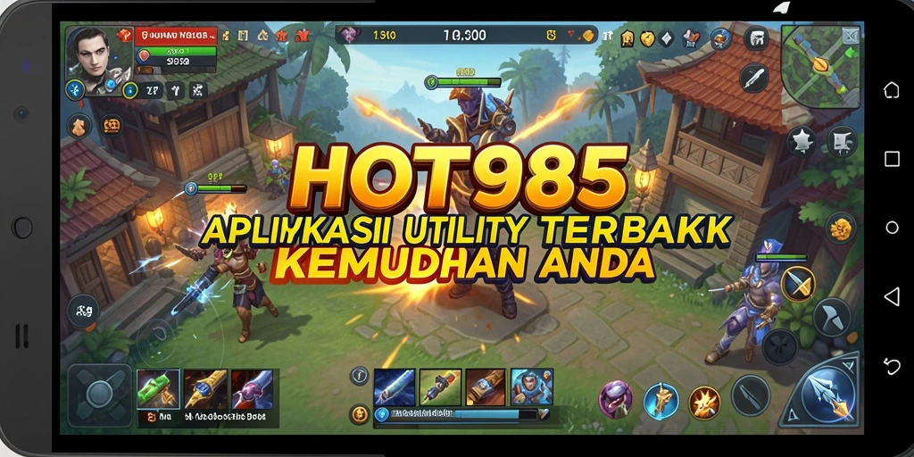 Tampilan utama HOT985 menunjukkan fitur-fitur Utility yang inovatif.