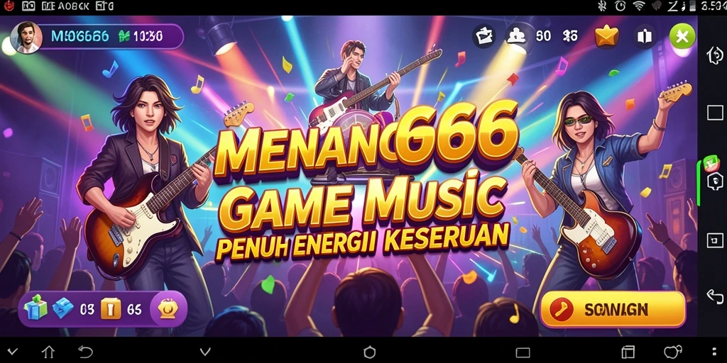 Tampilan gameplay seru dengan irama musik yang menggugah semangat.