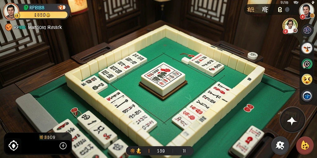 Tampilan gameplay menarik dari permainan Mahjong RP888.