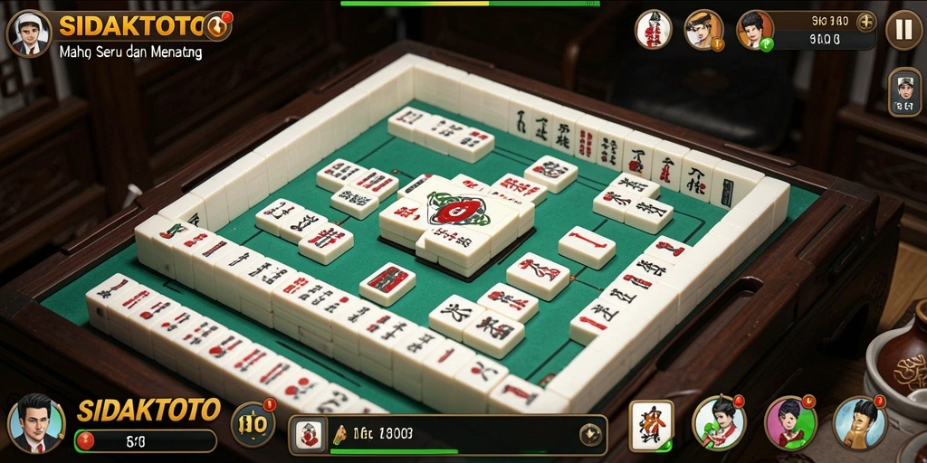 Tampilan gameplay Mahjong yang menarik dalam SIDAKTOTO.
